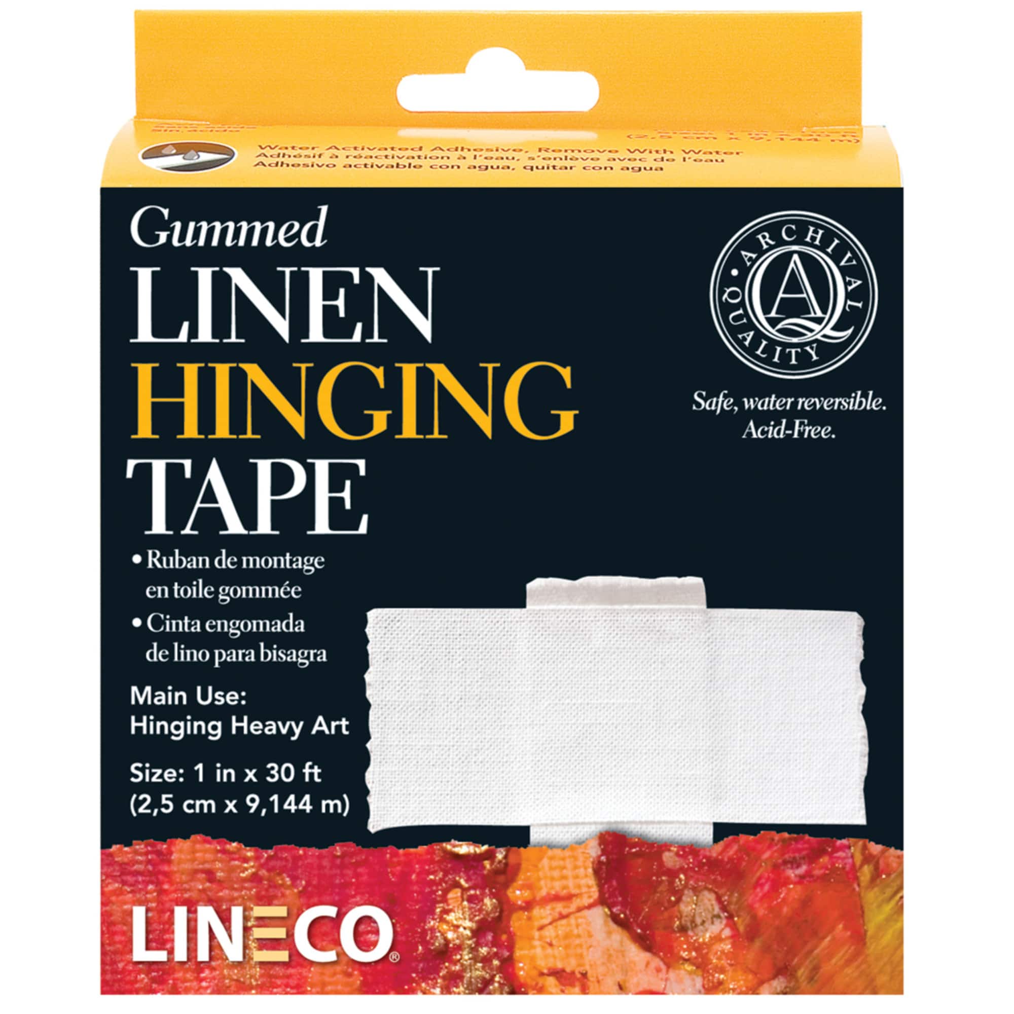 Lineco® Gummed Linen Hinging Tape, 30ft.